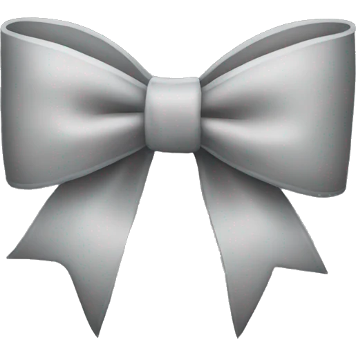 grey bow emoji