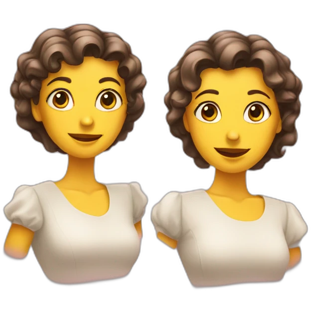 deux amies se serrent dans les bras emoji