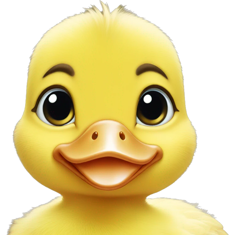 Baby duck face emoji