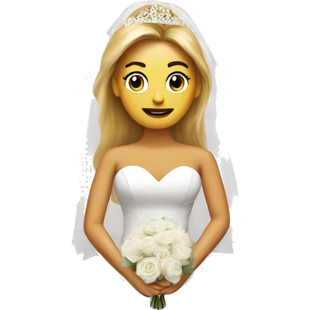 Trump in wedding dress emoji
