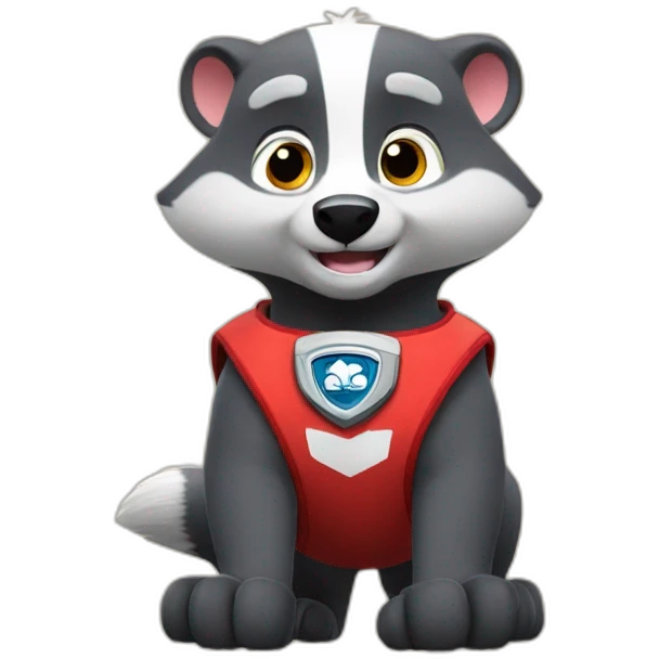 badger in the paw patrol emoji