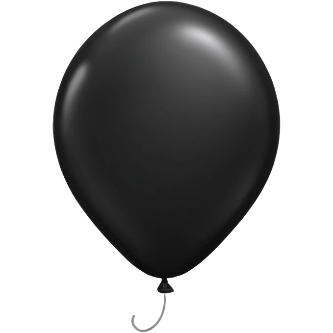 Black balloon emoji