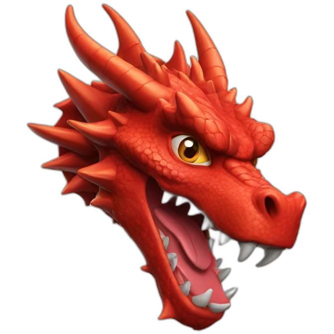 Red dragon head emoji