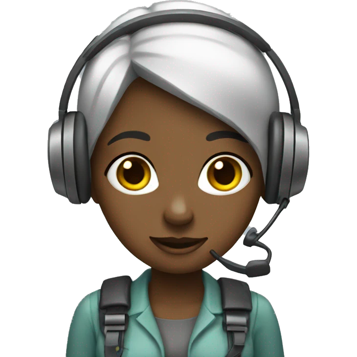 Girl support operator emoji