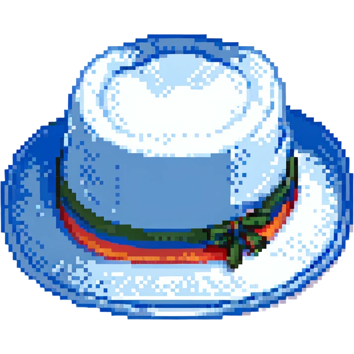 Синяя панамка со шнурком, no background emoji
