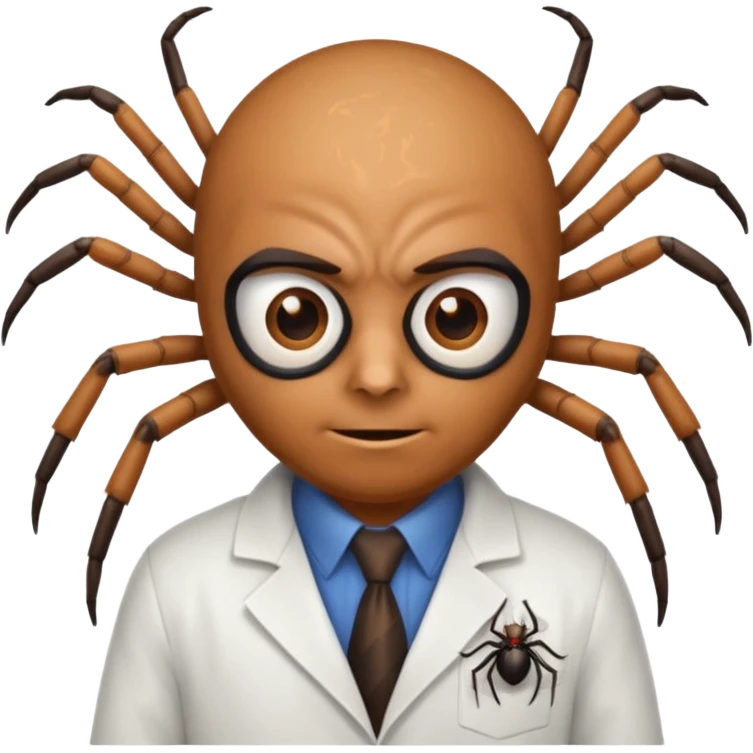 spider in a lab coat emoji