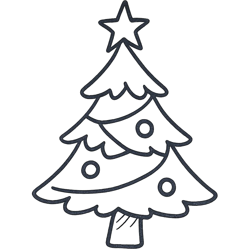A Christmas tree with rainbow colors emoji