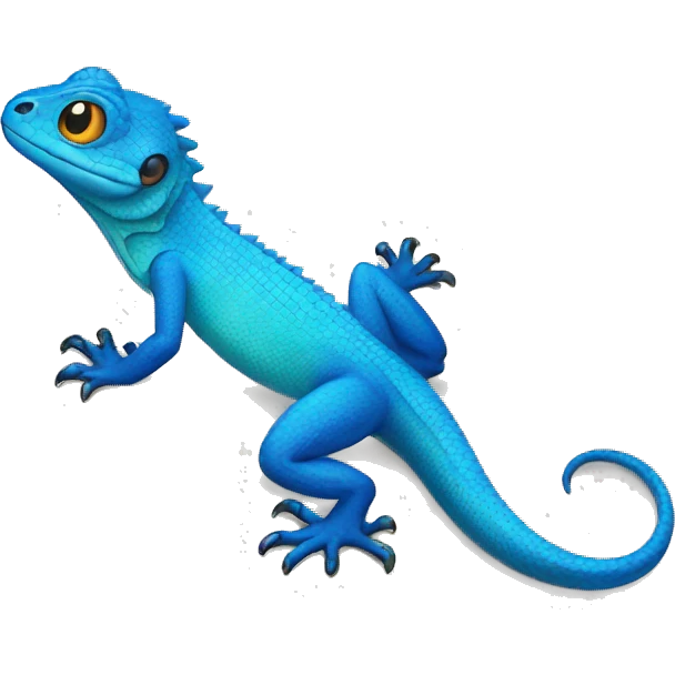 Blue lizard emoji
