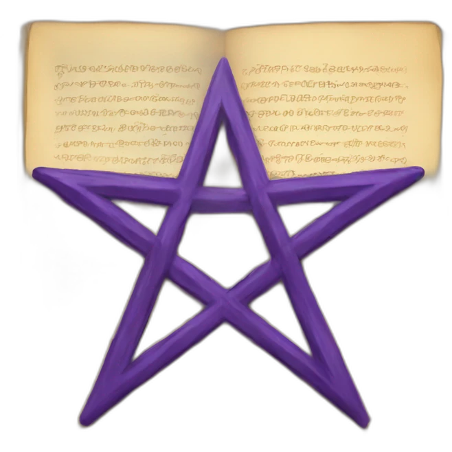 book with pentagram emoji