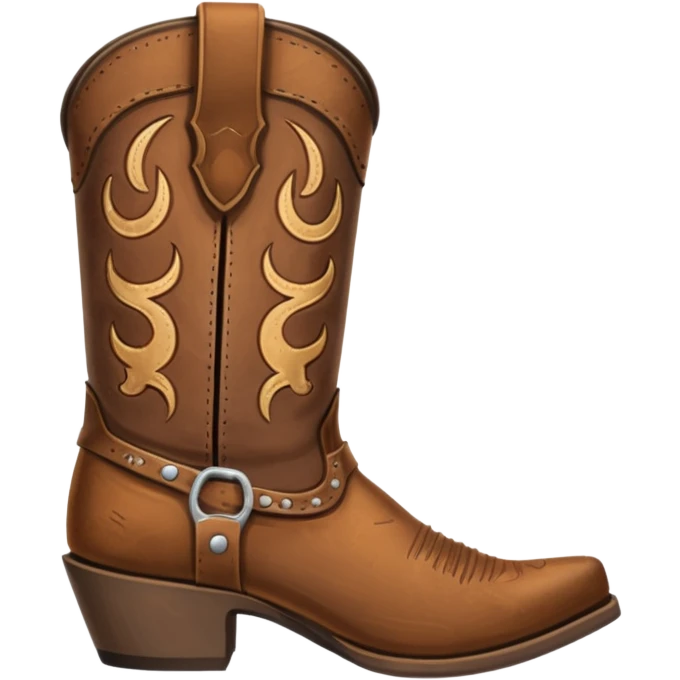 Cow boy boots emoji