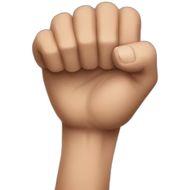 A big muscular hand  emoji