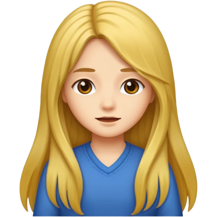 long hair girl emoji