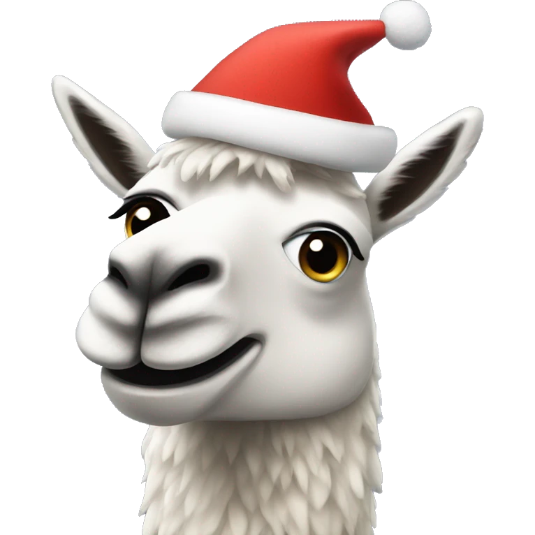 Christmas llama emoji