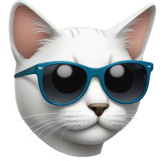 Cat with sunglasses emoji