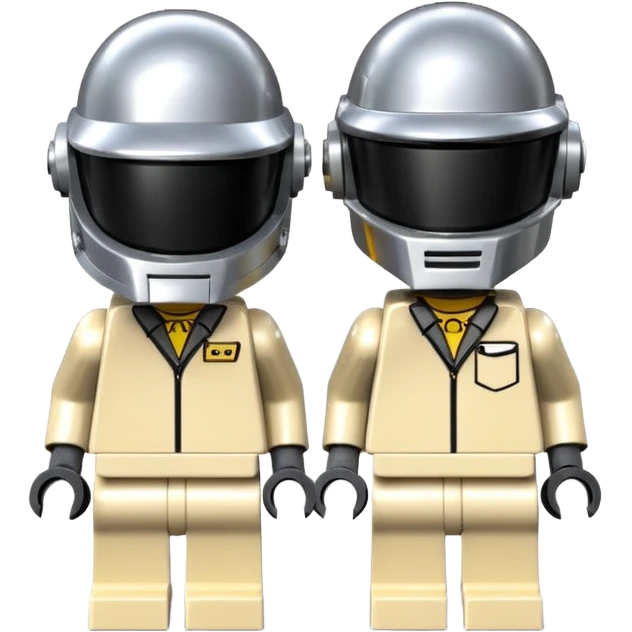 Daft punk in lego mini fit style. emoji