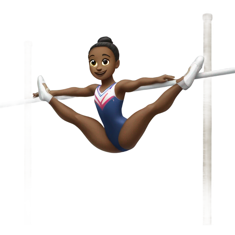 Unevenbars with gymnast emoji