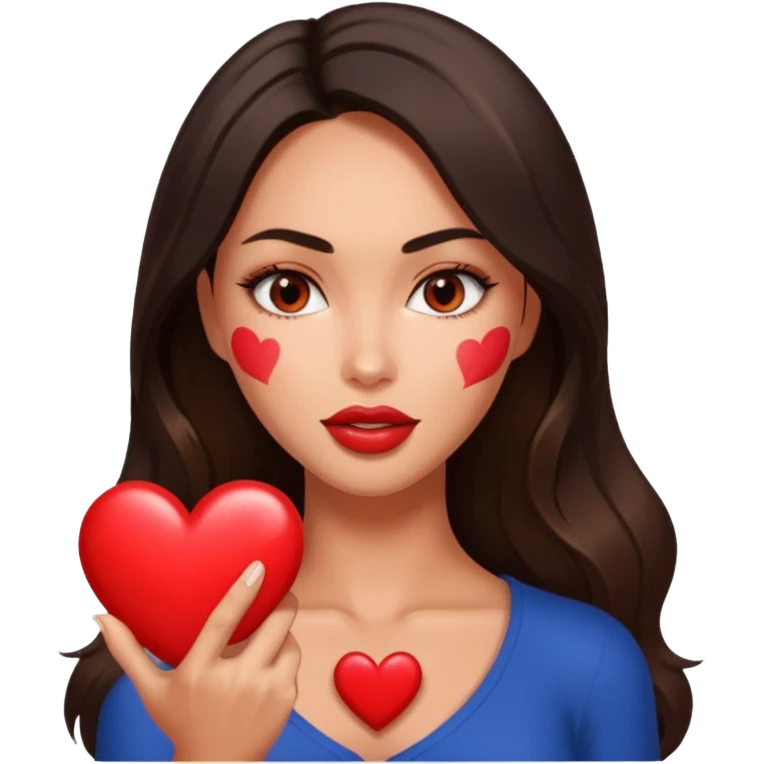 A heart emoji for a raging hot girl who looks like megan fox. Just an absolute rocket. emoji