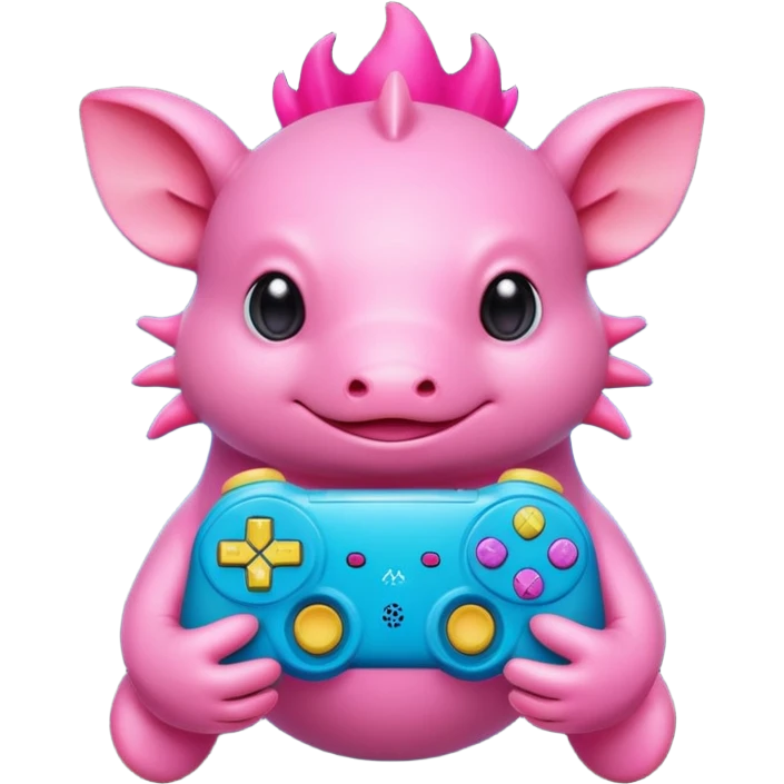 Axolotl gaming emoji