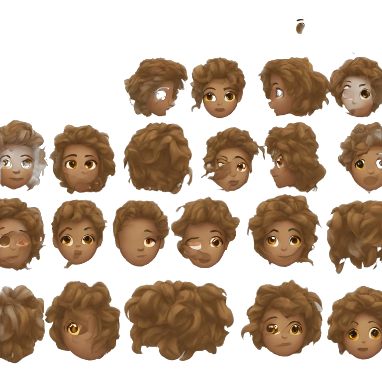 girl just woke up with messy hair emoji