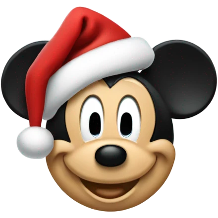 Santa Mickey Mouse  emoji