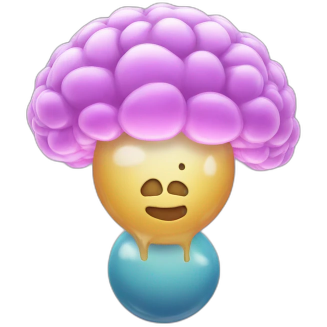 Bubble-brain emoji