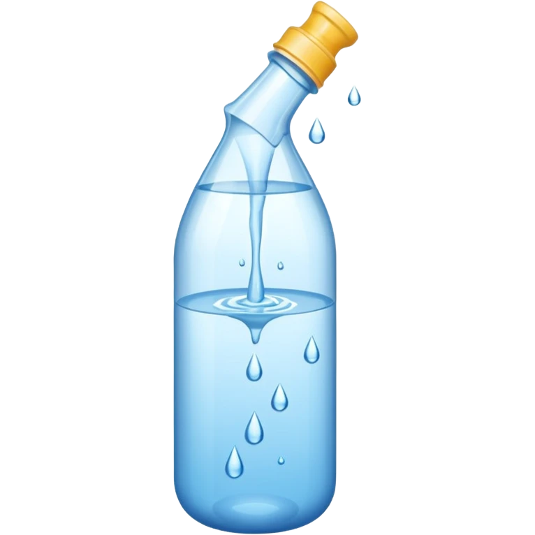 bottle spilling water emoji