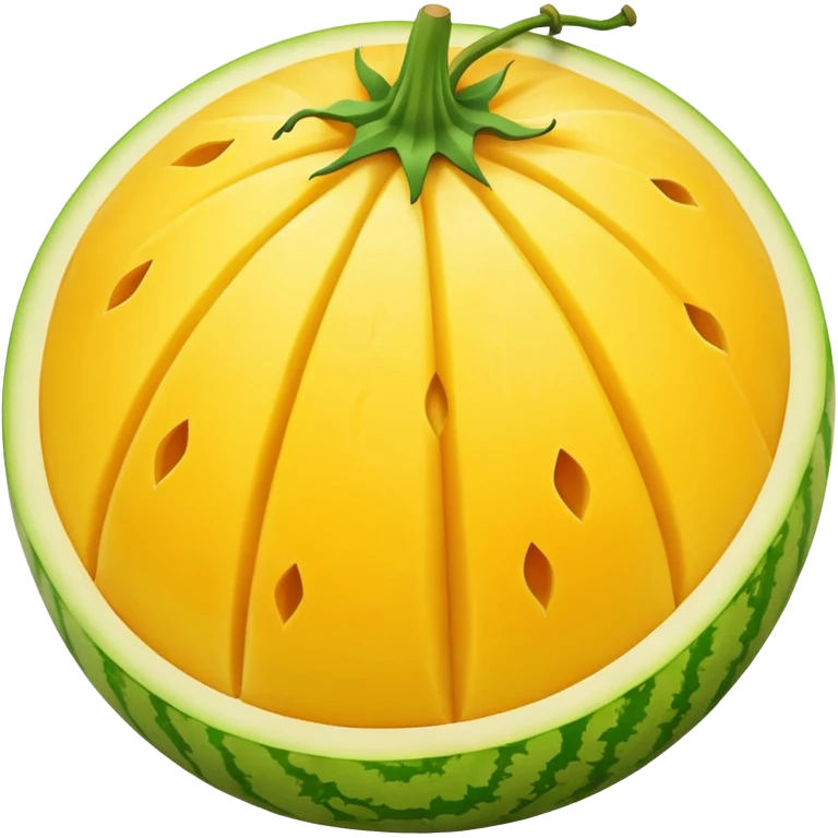 whole yellow melon  emoji