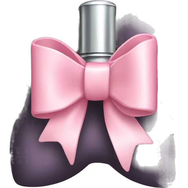 Light pink bow perfume  emoji