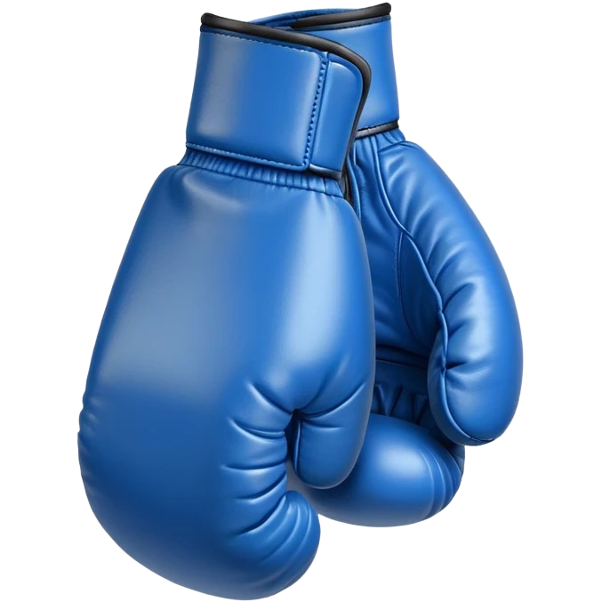 boxing glove blue emoji