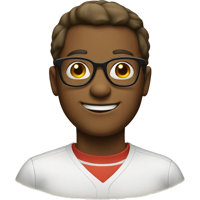 Nerd smile in glasses  emoji