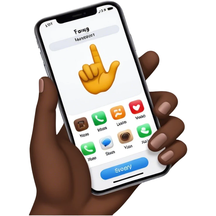phone with one app on the screen emoji