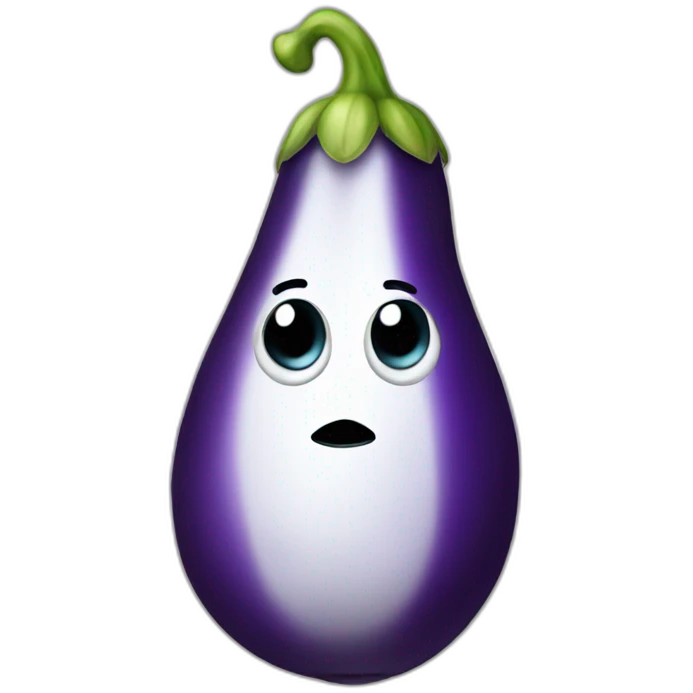 winged eggplant emoji