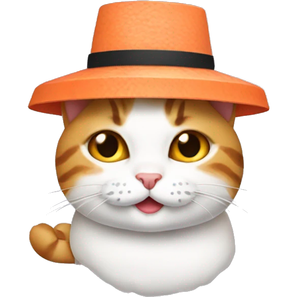 cat wearing sushi as a hat emoji
