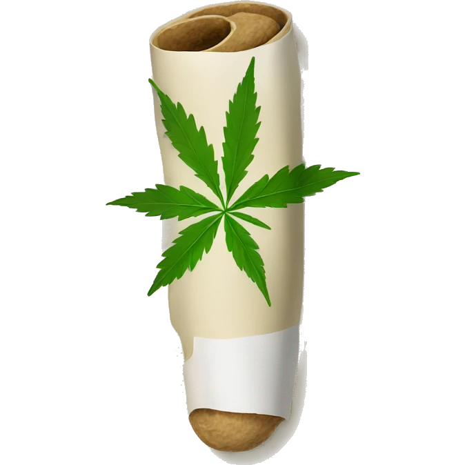 Rolled cbd joint  emoji