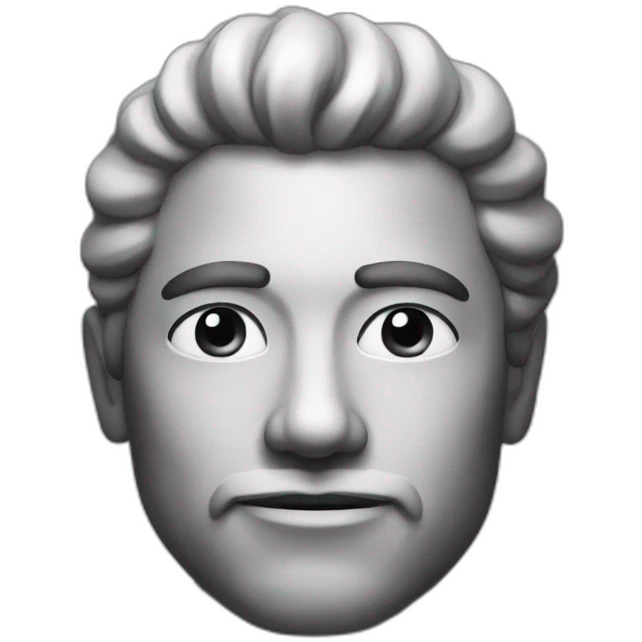 Black and white mastermind emoji