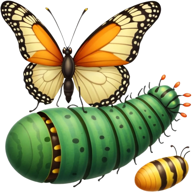 butterfly life cycle emoji