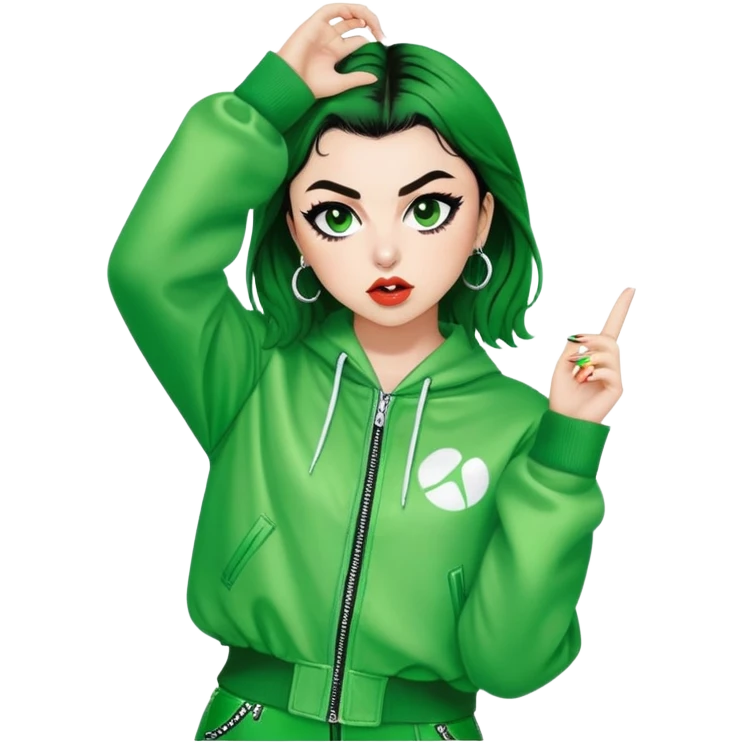 Charli xcx brat green concert  emoji