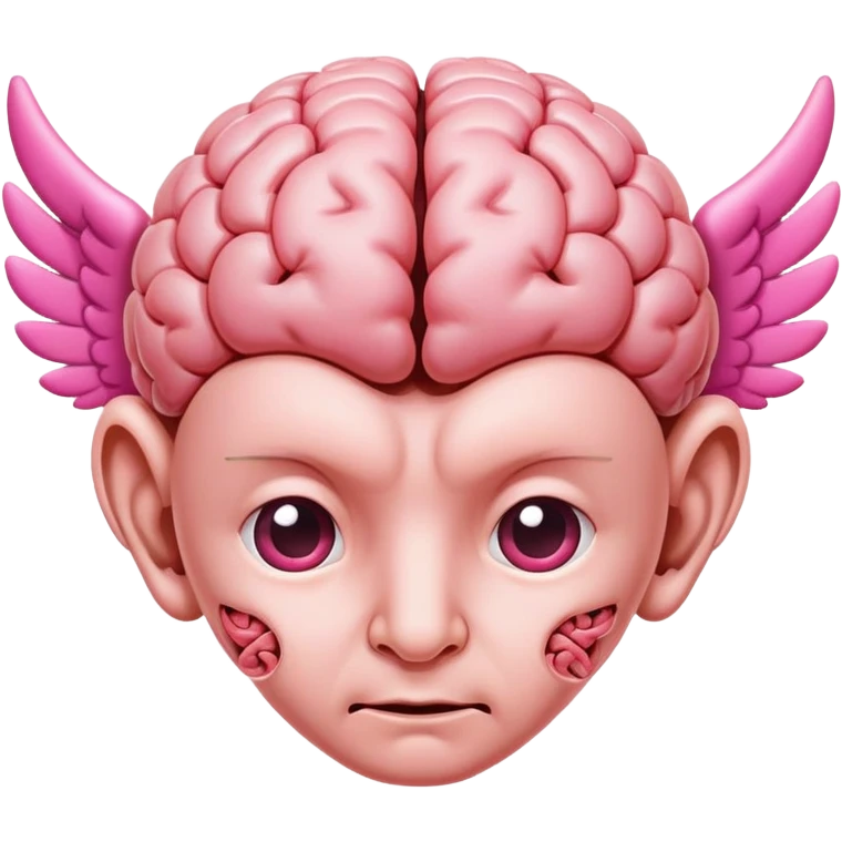brain with ear wingsx  emoji