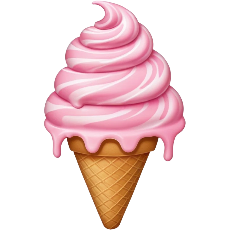 Pink ice cream aesthetic  emoji