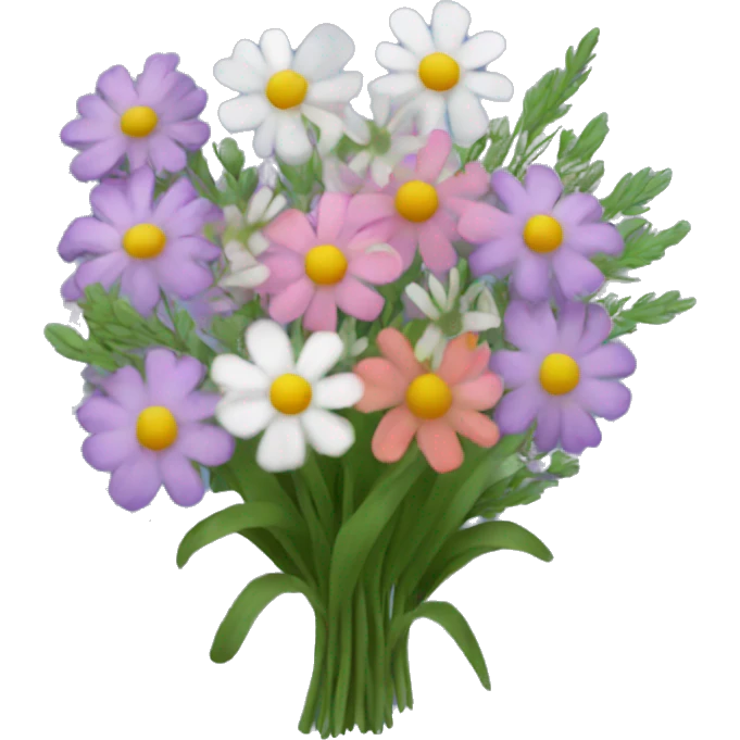 Wildflower bouquet emoji