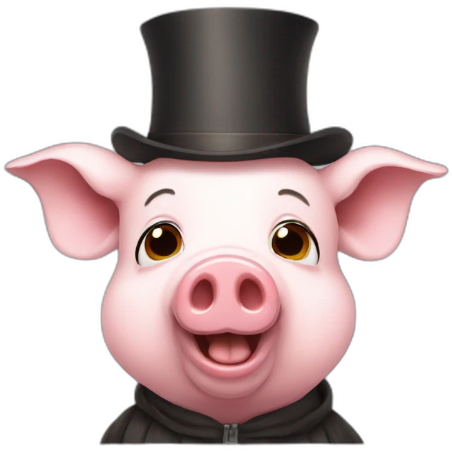 anthropomorphic pig emoji