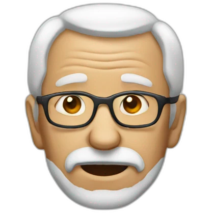 Old man being hip emoji