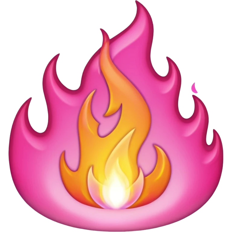 Pink flame emoji
