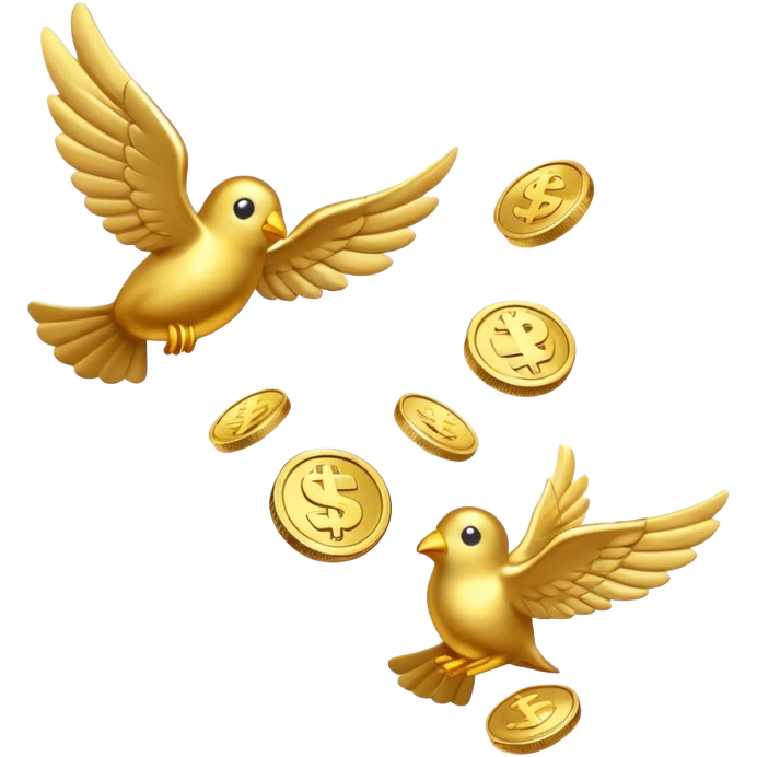 flying coins emoji
