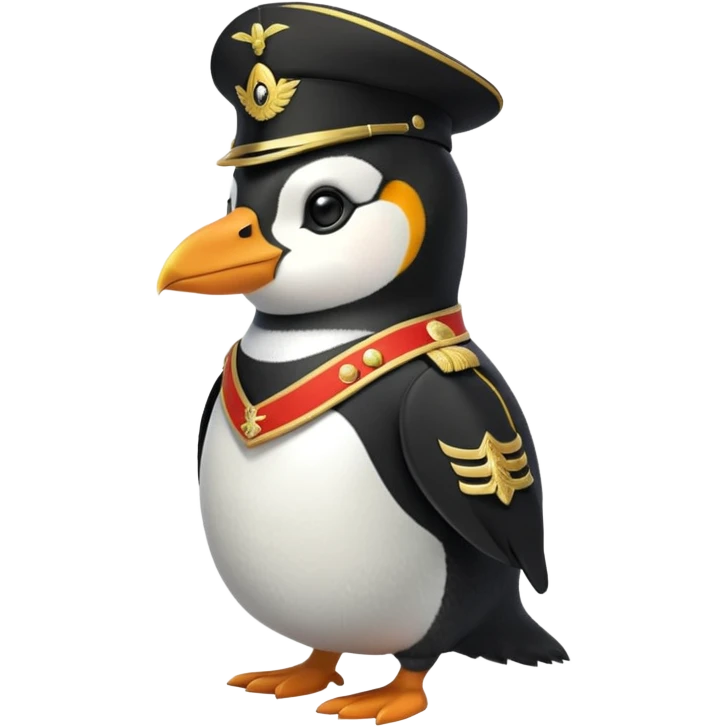 luxurious penguin soldier emoji