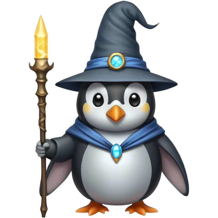Penguin Wizard emoji