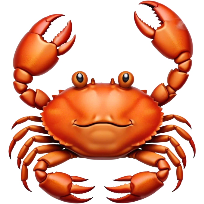 Crab chainsmoking emoji