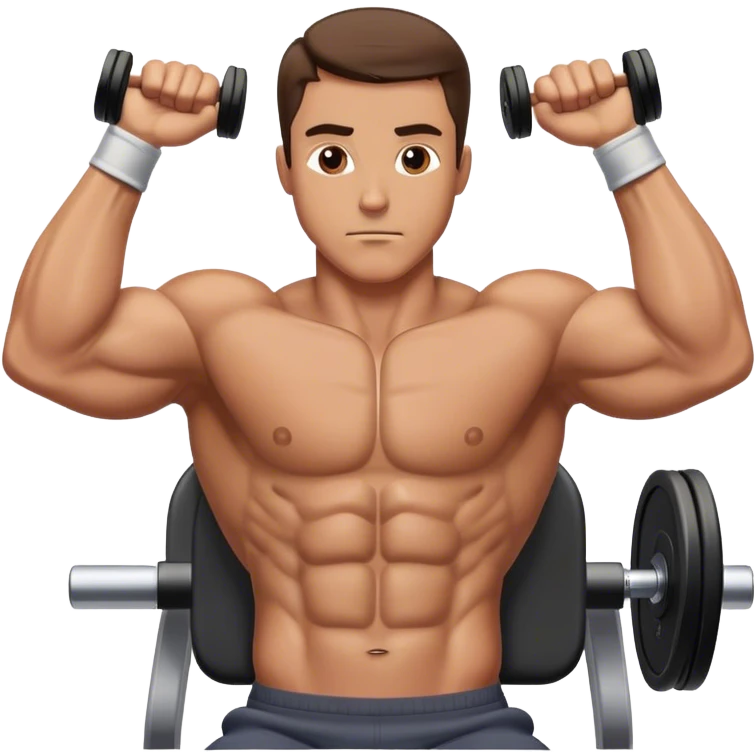 guy how to do chest flyes exercise emoji