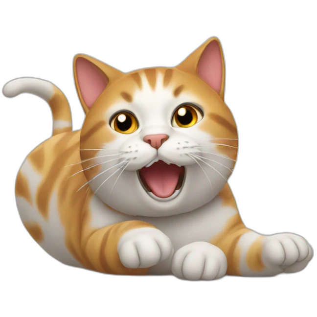 cat rolling emoji