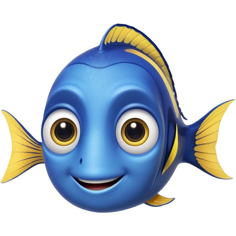 dory fish, front view emoji